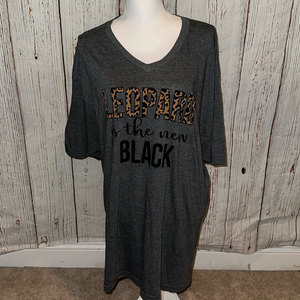 - “Leopard is the new black” shirt